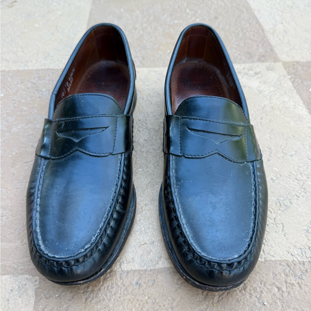 Allen Edmonds Black Leather Slip-On Loafers
